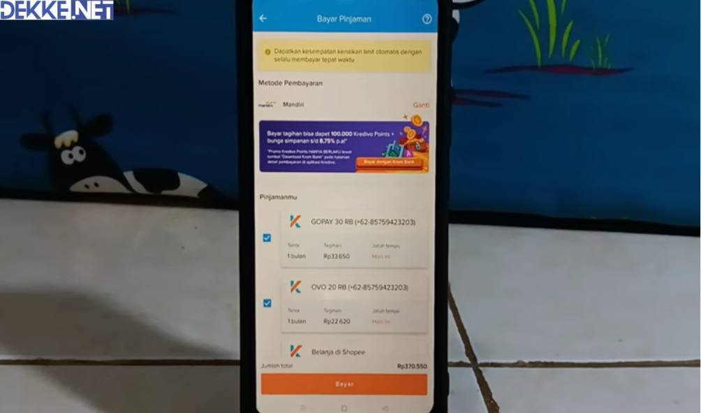 Cara Bayar Cicilan Kredivo lewat DANA