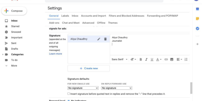 Cara Menambah Tanda Tangan Otomatis di Gmail