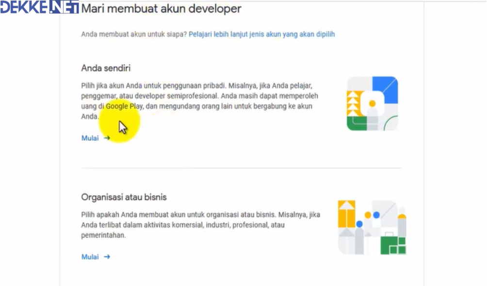 cara daftar Google Play Developer