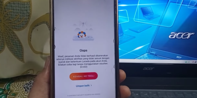 cara mengatasi aplikasi Lazada error di Android