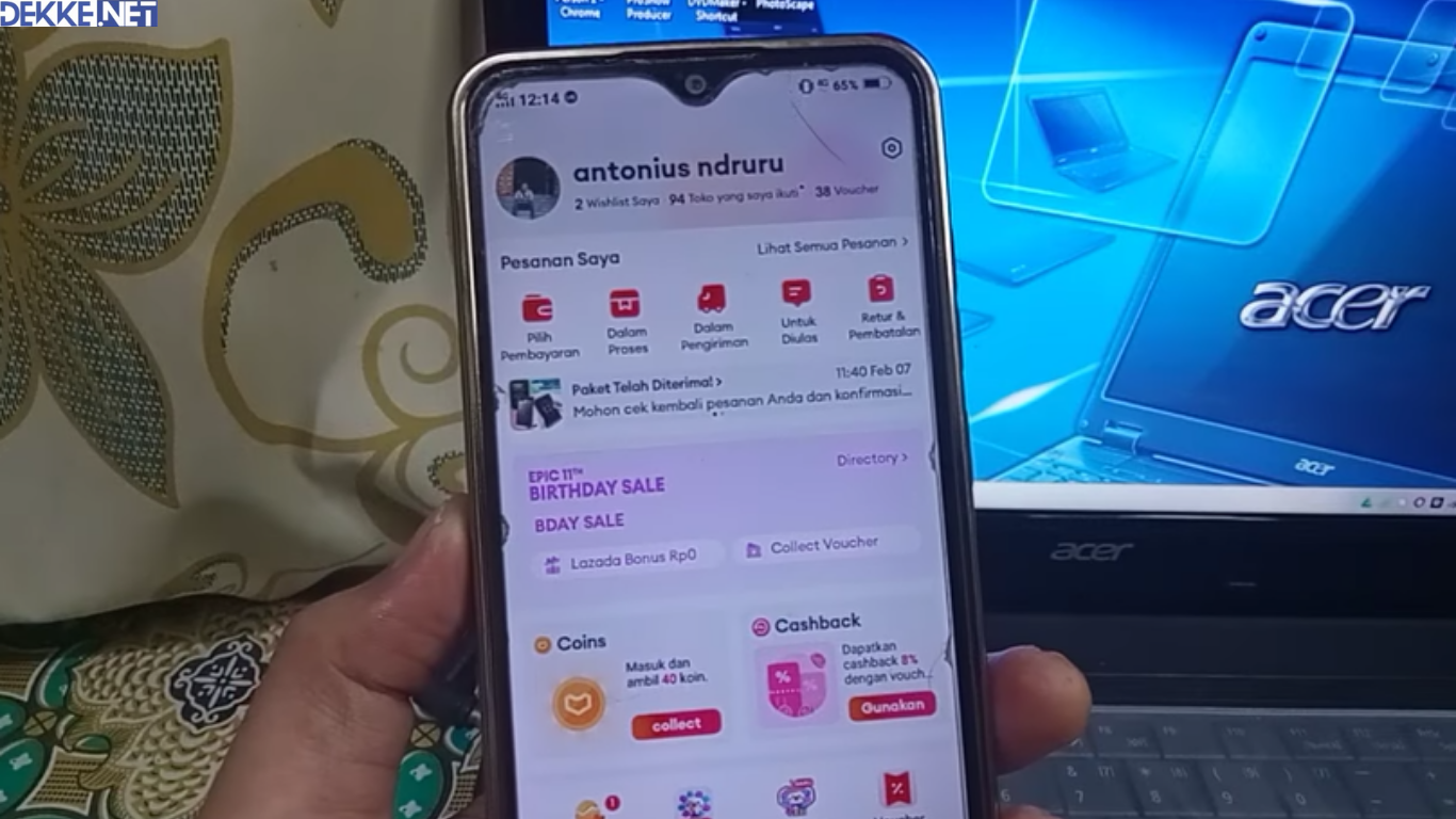 cara mengatasi aplikasi Lazada error di Android