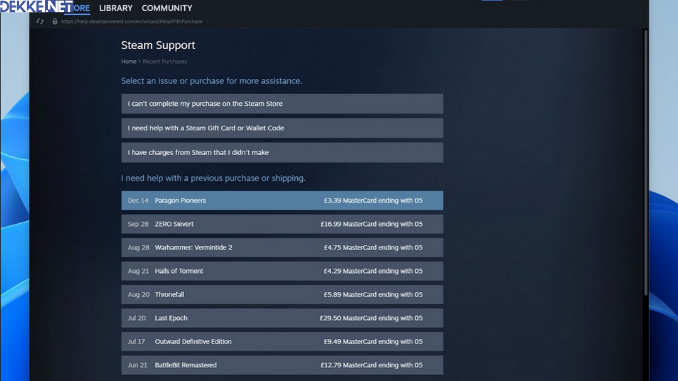 Cara Refund Game Steam