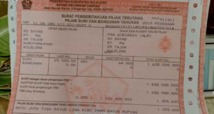 cara bayar denda pajak PBB