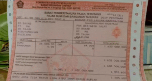 cara akses dan cetak bukti bayar PBB Kota Semarang secara online