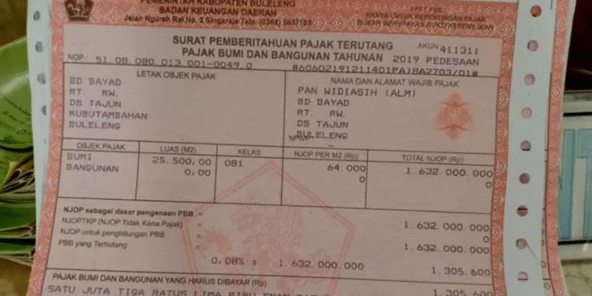 cara akses dan cetak bukti bayar PBB Kota Semarang secara online
