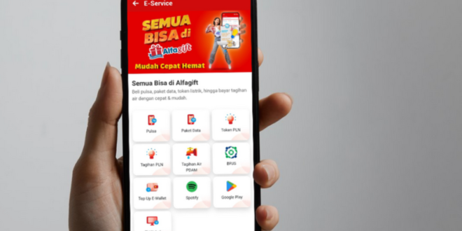 cara bayar alfagift pakai seabank