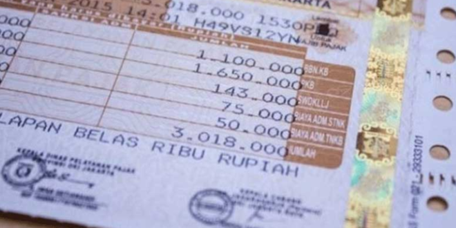 cara menghitung pajak progresif mobil ke 2