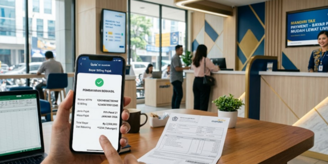 cara bayar billing pajak di Mandiri