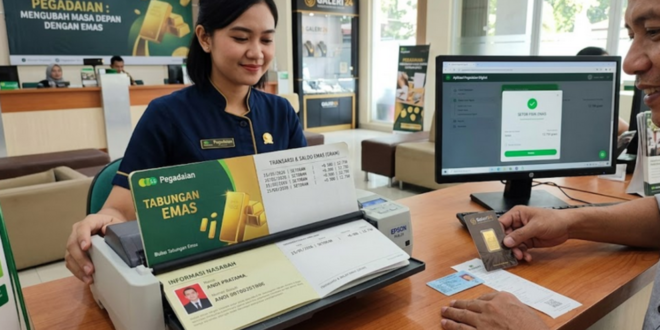 cara cetak buku tabungan emas Pegadaian