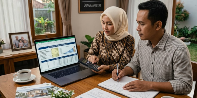 cara menghitung cicilan KPR bunga anuitas