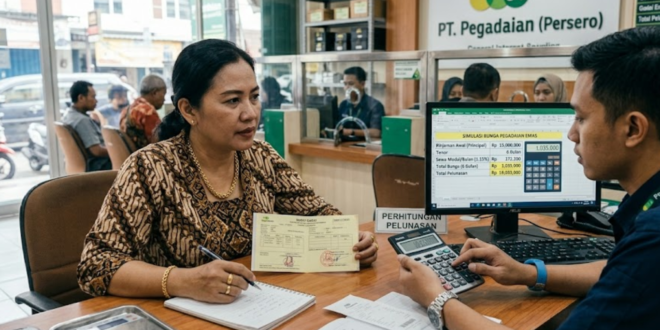 Cara Menghitung Bunga Pegadaian Emas per 6 Bulan