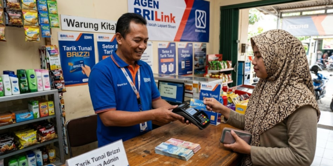 cara tarik tunai Brizzi di Agen BRILink