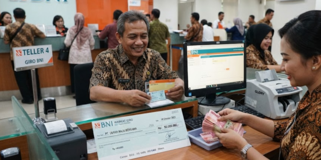 cara mencairkan giro BNI ke BCA
