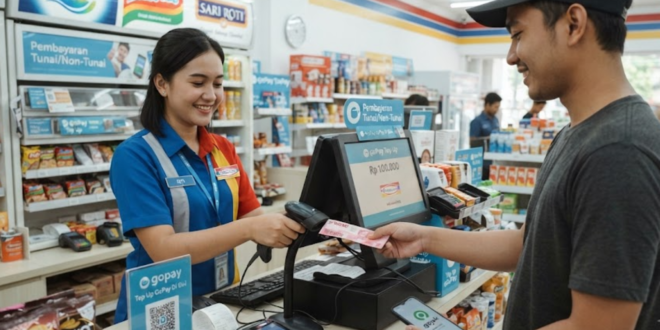 cara Top Up GoPay di Indomaret