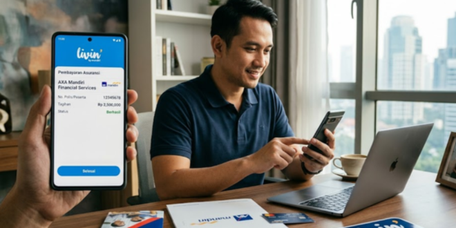 cara bayar asuransi AXA Mandiri lewat Livin Mandiri