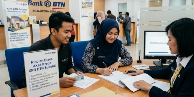 biaya akad kredit KPR BTN Subsidi