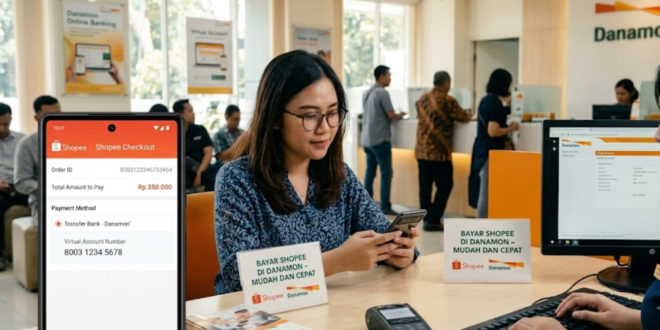 cara bayar Shopee lewat Danamon