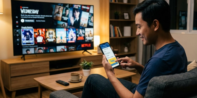cara bayar Netflix pakai Livin Mandiri
