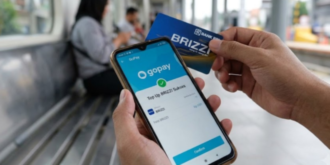 cara top up BRIZZI lewat GoPay